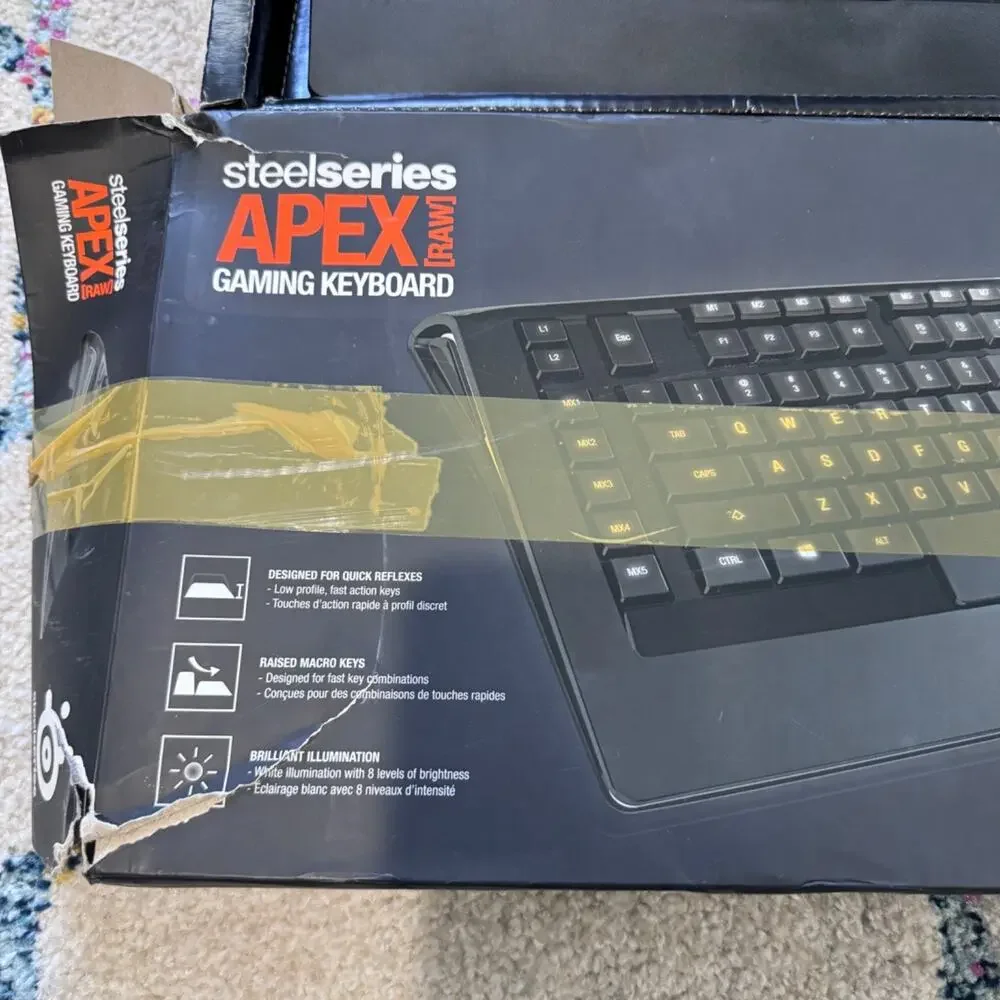 SteelSeries Apex RAW 64121 Wired Keyboard Gaming Keyboard104 Keys - USB - PC/Mac